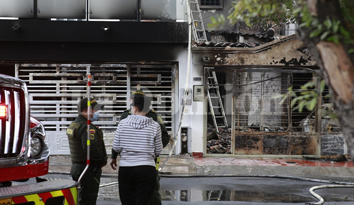 Incendio La Capellana Foto: La Opinión