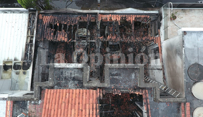 Incendio La Capellana Foto: La Opinión