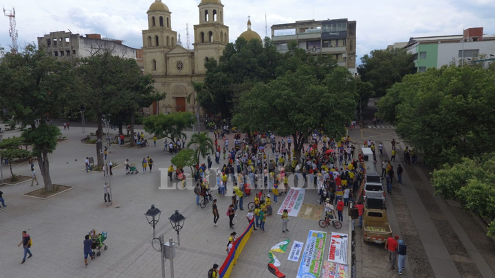 La jornada finalizó en el parque Santander 