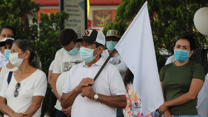 Los ciudadanos pideron respeto y paz para la región 