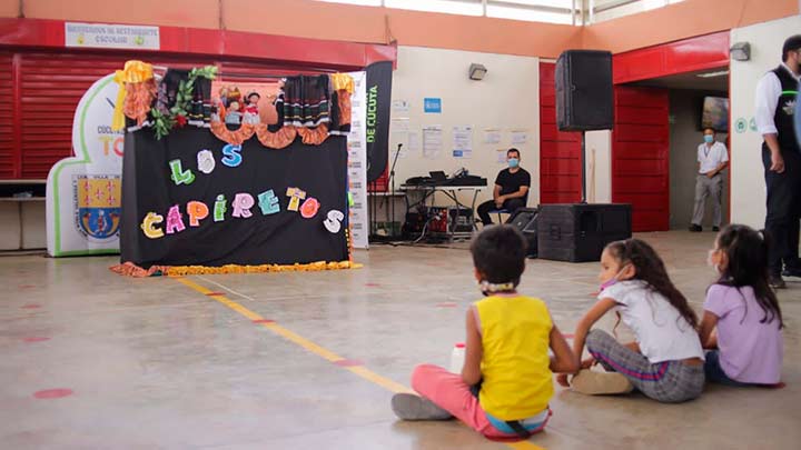 Niños de todos los sectores asistieron a la feria./Foto cortesía