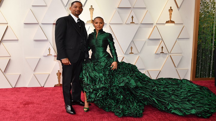 El actor Will Smith llegó junto Jada Pinkett Smith./Foto: AFP