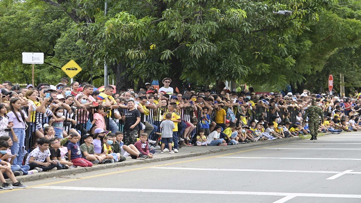 Cientos de cucuteños se reunieron en la avenida Libertadores. 