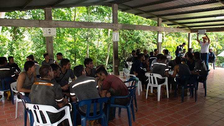 Las capacitaciones se han realizado en minas de Cúcuta, El Zulia, Sardinata, Pamplonita, San Cayetano y Durania. / Foto: Pablo Castillo