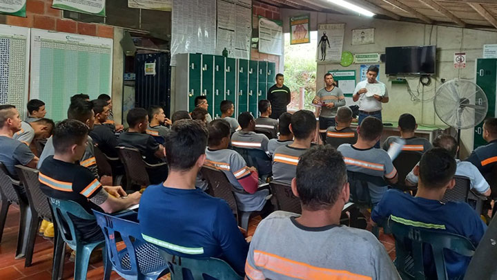 El taller fue denominado ‘Cultura de la seguridad minera en labores subterráneas de carbón con énfasis en el autocuidado’. / Foto: Cortesía