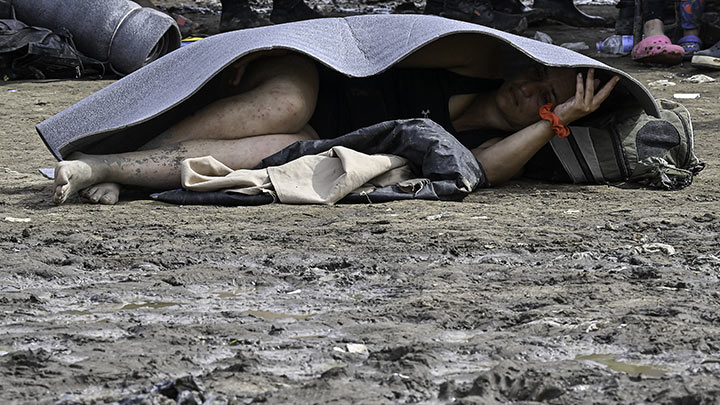 Las condiciones son inhóspitas para quienes se arriesgan a entrar en el Darién./Foto: AFP