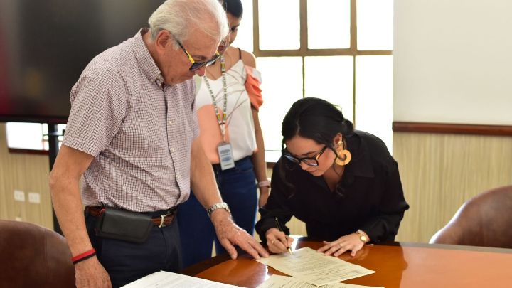 Michelle Picón, secretaria Banco del Progreso.