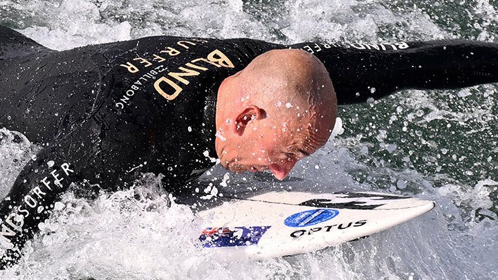 Matt Formston perdió la vista cuando era niño./Foto: AFP