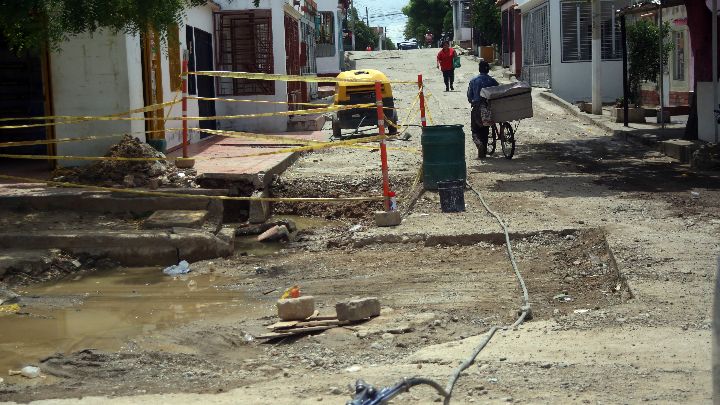 El barrio ha sufrido algunas remodelaciones en torno al acueducto y alcantarillado. / Foto: Carlos Ramírez. 