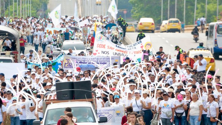 Diferentes gremios y sectores también le dijeron "no" a la violencia y "sí" a la paz. / Foto: Cortesía de la Gobernación de Norte de Santander / La Opinión 