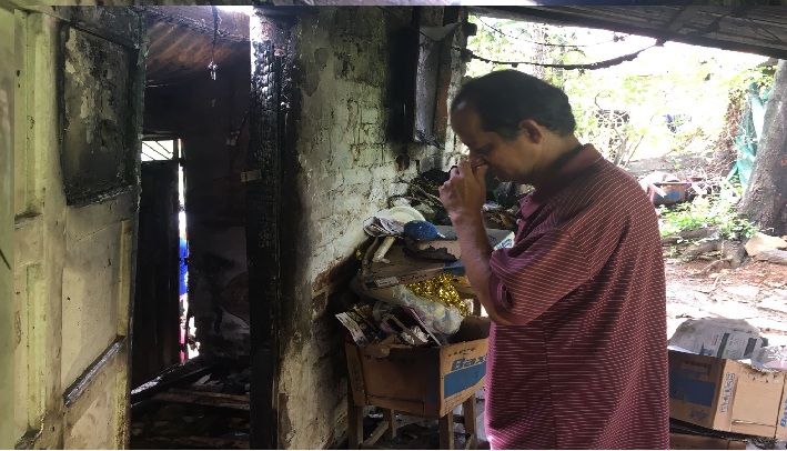 incendio en el barrio Panamericano. 