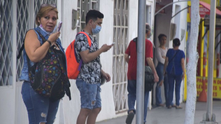 Tapabocas en las calles de Cúcuta