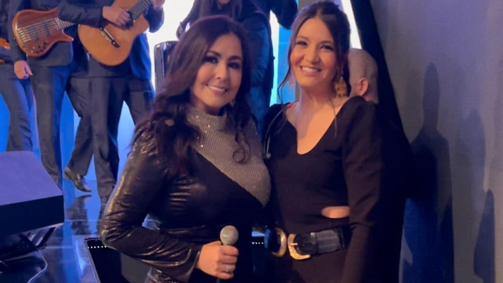 Arelys Henao junto a Mariana Gómez, quien la interpretará en la nueva novela de Caracol./Foto: Instagram Arelys Henao