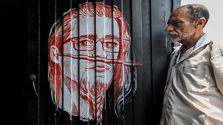 Arte en Colombia con sangre de tatuados.