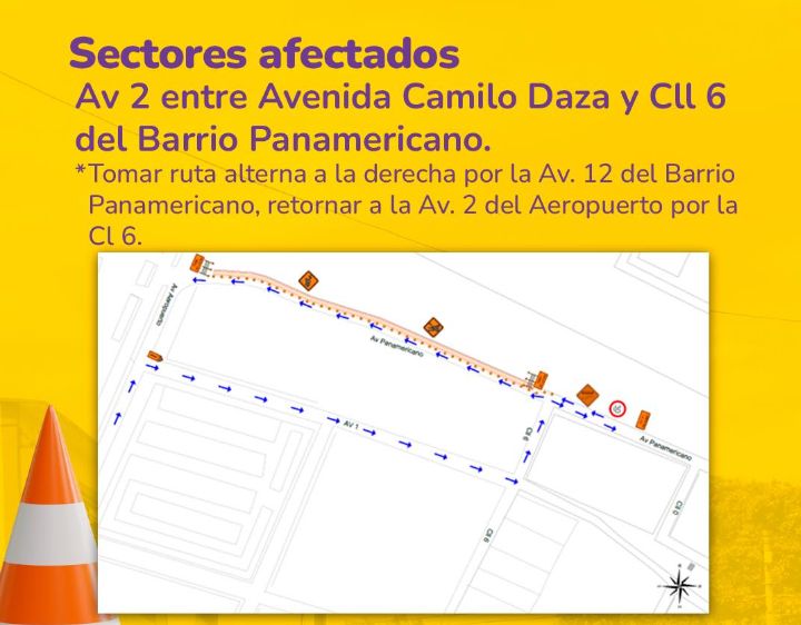 Cierre vial en Cúcuta. 