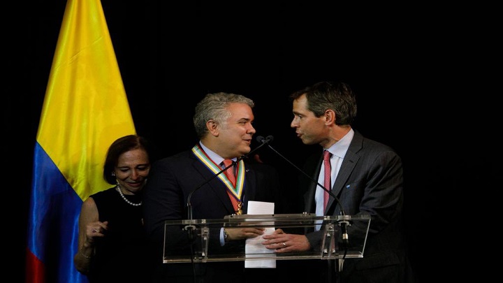 Duque ganó medalla de oro por apoyo a migrantes venezolanos./Foto: colprensa