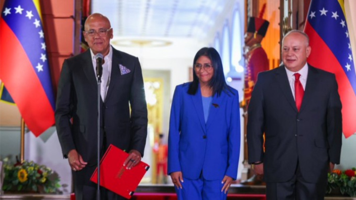 Delcy Rodríguez, presidente interina de Venezuela.