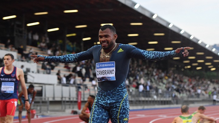 Anthony Zambrano, atleta revelación en los Juegos Olímpicos de Tokio 2020. / Foto archivo La Opinión