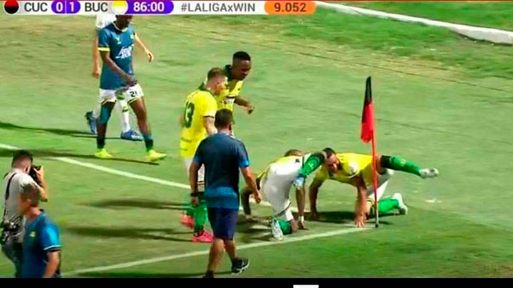 Diego Herazo, celebración. 