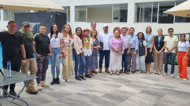 Disidencia de las Farc en reunión en Cúcuta./Foto Carlos Ramírez-La Opinión