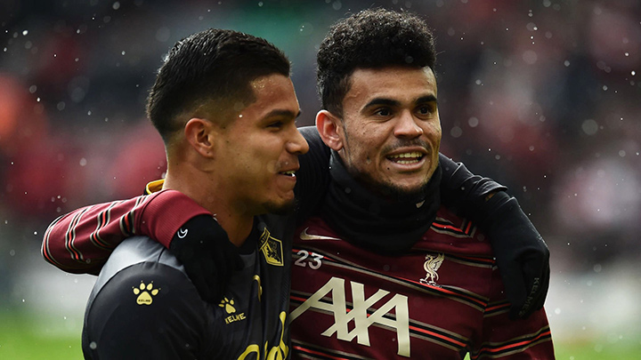 'Cucho Hernández' y Luis Díaz