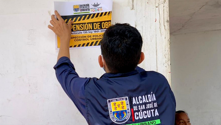 Han suspendido obras.