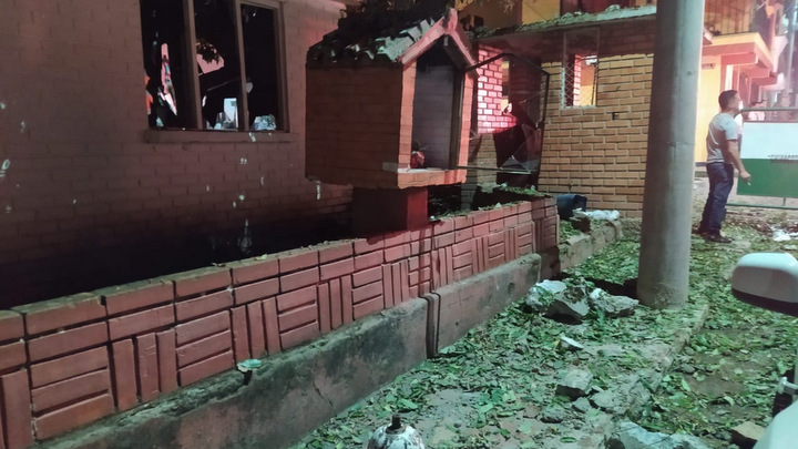 Así quedó la Estación de Policía de Chinácota