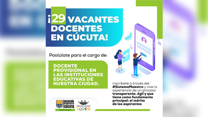 Vacantes para maestros en Cúcuta