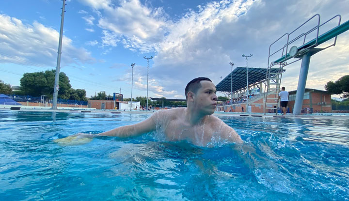Alejandro Santos, nadador nortesantandereano. 