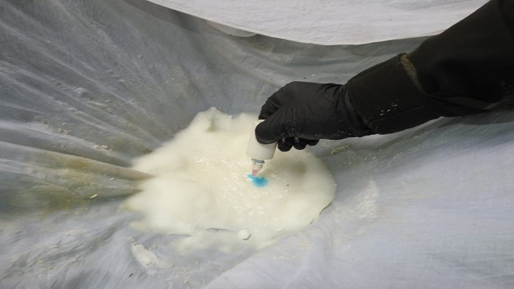 En total 159 kilogramos de pasta base de coca fueron incautados./Foto: cortesía