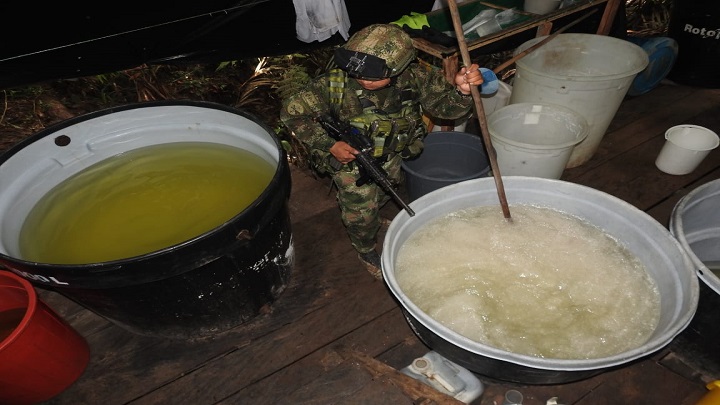 Esta droga pertenecería al Grupo Armado Organizado GAO Eln./Foto: cortesía