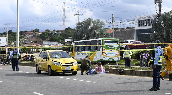 Accidente de tránsito.