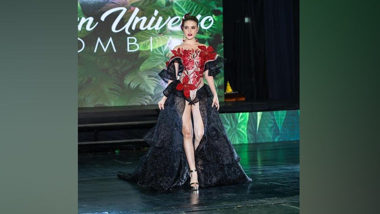 La nortesantandereana lució un espectacular vestido llamado Ixora Precolombina.