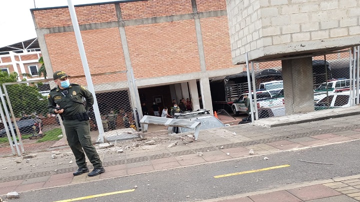 Explosión en Distrito de Policía de la Ciudadela Juan Atalaya