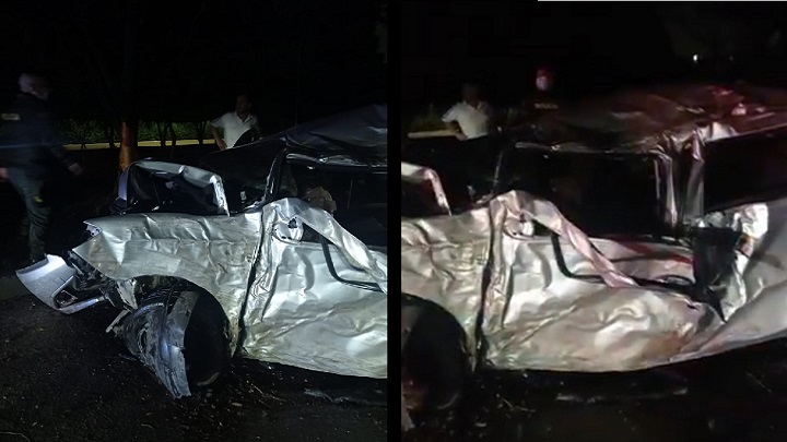 Accidente de tránsito.