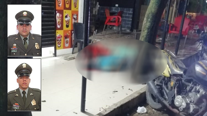 Los patrulleros Deiby Mora Araque y Edwar Torres Caicedo, fueron asesinados el 6 de mayo de 2021.