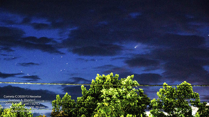 Cometa Neowise./Cortesía