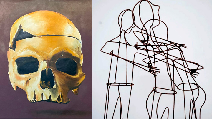 Autor: Hender Niño. Título de la obra: Ausencia. “En estos tiempos de pandemia donde todo se torna difícil y las angustias se hacen cada vez más fuertes”.