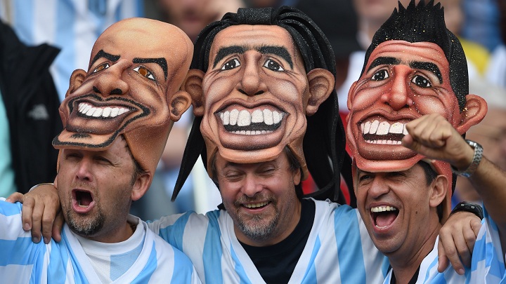 Los hinchas argentinos