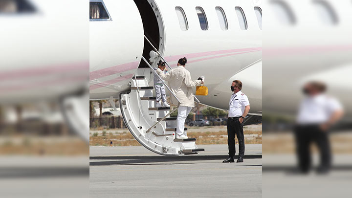 Kylie Jenner había tomado un jet privado./Foto: internet