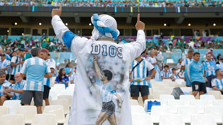 "¡Diego es inmortal!", Doha recuerda a Maradona en segundo aniversario de su muerte./Foto: AFP