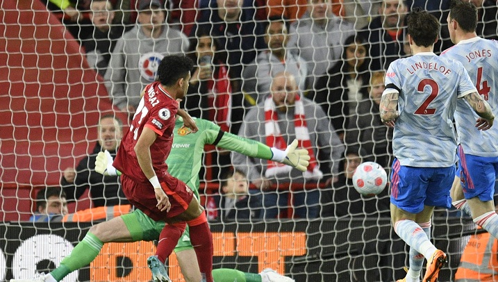 Luis Díaz se posiciona como uno de los mejores jugadores del Liverpool. Foto: AFP