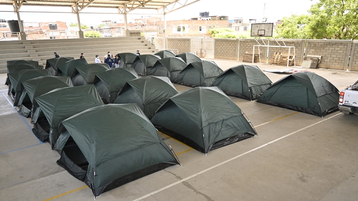 En Cúcuta quedó un albergue para los campesinos.