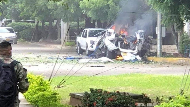 Una camioneta bomba explotó el pasado 15 de junio en la Brigada 30 del Ejército.