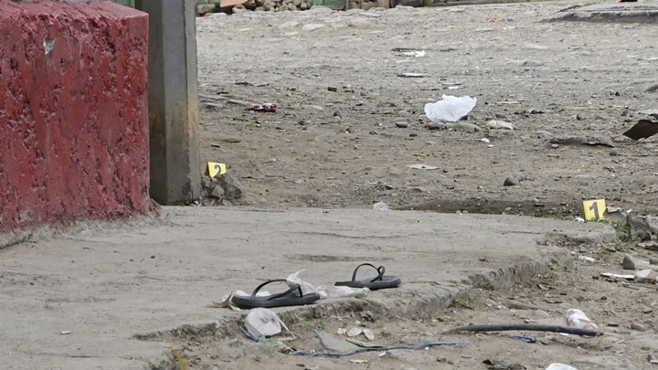 La víctima estaba en este lugar cuando un hombre le disparó.
