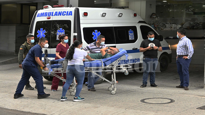 Un patrullero resultó lesionado