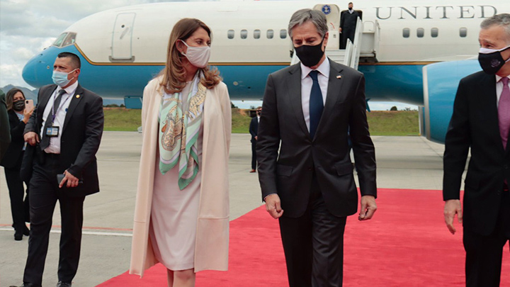 Antony Blinken, ya está en Colombia