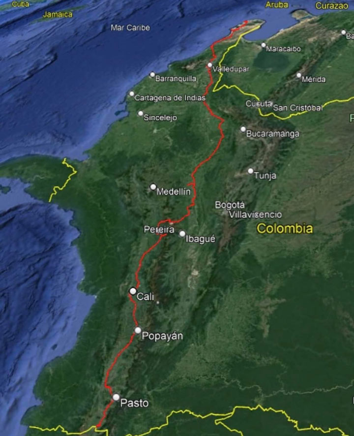 Cucuteña atraviesa el país en bicicleta./Foto: cortesía