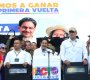 El candidato a la presidencia, Iván Cepeda Castro, durante su intervención en la Plaza de Banderas./Foto: Carlos Ramírez