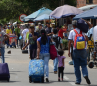 Migrantes venezolanos en Cúcuta.